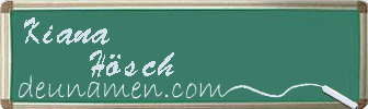 Kiana Hösch Visitenkarte